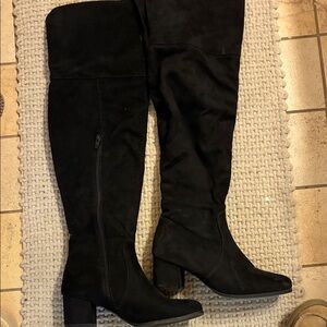 Refresh Black Over the Knee Boots‎